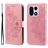 Mobigear Flowers Housse OnePlus 15 Etui Porte-Monnaie - Rose doré