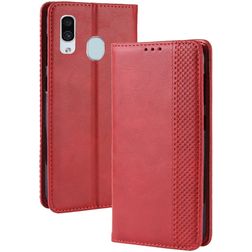 Mobigear Sensation Housse Samsung Galaxy A20e Etui Porte-Monnaie - Rouge