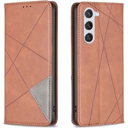 Mobigear Rhombus Slim Housse Samsung Galaxy S23 Etui - Marron