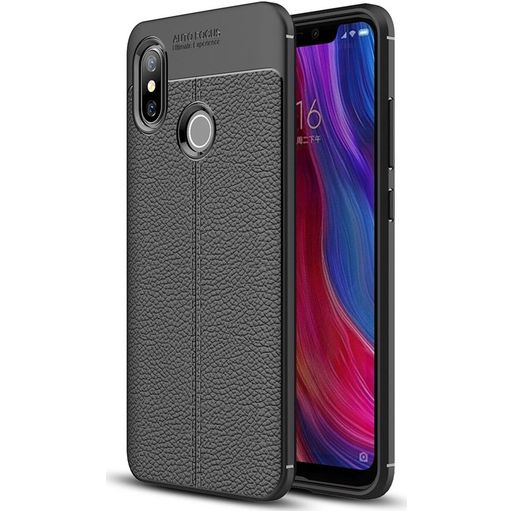 Mobigear Luxury Coque Xiaomi Mi 8 Coque arrière en TPU Souple - Noir