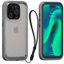 Catalyst Total Protection Coque iPhone 15 Pro Coque arrière Rigide Anti-Chocs - Gris
