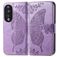 Mobigear Butterfly Housse HONOR 90 Etui Porte-Monnaie - Violet