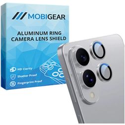 Mobigear Single Samsung Galaxy S25 Edge Verre trempé Protection objectif caméra - Compatible coque - Argent