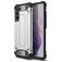 Mobigear Outdoor Coque Samsung Galaxy S21 FE Coque arrière Rigide Anti-Chocs - Argent