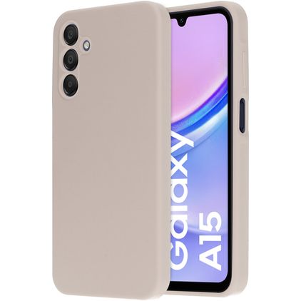 Mobiparts Coque Samsung Galaxy A15 Coque arrière en Silicone - Soft Salmon