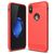Mobigear Brushed Slim Coque iPhone XS Coque arrière en TPU Souple - Rouge