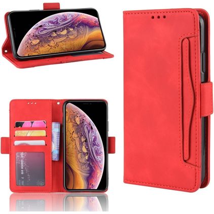 Mobigear Slide Wallet Housse iPhone 11 Etui Porte-Monnaie - Rouge