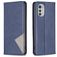 Mobigear Rhombus Slim Housse Motorola Moto E32 Etui - Bleu
