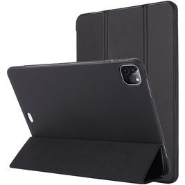 Mobigear Tri-Fold Gel Coque iPad Pro 12.9 Pouces (2020) Etui en TPU,Similicuir - Noir