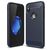 Mobigear Brushed Slim Coque iPhone XS Coque arrière en TPU Souple - Bleu Marin