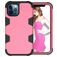 Mobigear Ultra Tough Coque iPhone 12 Pro Max Coque arrière Rigide Anti-Chocs - Magenta
