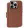 Decoded Detachable Wallet Housse iPhone 16 Pro MagSafe Etui avec Coque Détachable en Cuir Véritable Porte-Monnaie - Tan