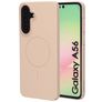Mobiparts Slim Line Coque Samsung Galaxy A56 MagSafe Coque arrière Rigide - Dune Sand