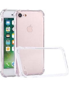 Mobigear Cushion Coque Transparente iPhone SE (2020) Coque arrière en TPU Souple Anti-Chocs - Transparent