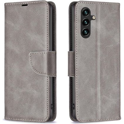 Mobigear Excellent Housse Samsung Galaxy S25 FE Etui Porte-Monnaie - Gris