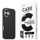 CARE by PanzerGlass Fashionable Coque iPhone 16 MagSafe Coque arrière en Silicone - Noir