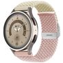 Mobigear Braided Dual Bracelet Nylon pour Smartwatch Fermeture à pince - 22 mm - Rose / Lumière stellaire