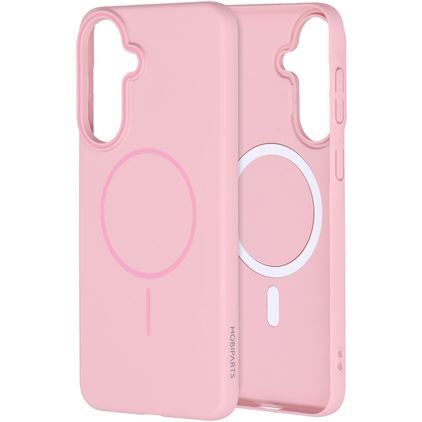 Mobiparts Slim Line Coque Samsung Galaxy A37 MagSafe Coque arrière Rigide - Blush Pink