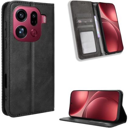 Mobigear Sensation OPPO Find X9 Pro Étui Portefeuille - Noir