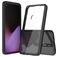 Mobigear Crystal Google Pixel 5 Plastique rigide Coque arrière - Transparent / Noir