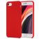 Mobigear Rubber Touch Coque iPhone 8 Coque arrière en Silicone - Rouge