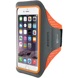 Mobiparts Comfort Fit Brassard Téléphone iPhone SE (2022) Brassard Coque de Sport en Neoprène - Neon Orange