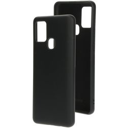Mobiparts Coque Samsung Galaxy A21s Coque arrière en Silicone - Noir
