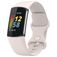 Mobigear Sport Dual Bracelet Silicone pour Fitbit Charge 5 Fermeture à clou et passant - Lumière stellaire