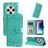 Mobigear Sunflower Xiaomi Redmi 14C Étui Portefeuille - Vert