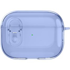 Mobigear Crystal Clip Coque Apple AirPods Pro 1 Coque Rigide - Bleu