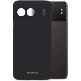 Mobilize Rubber Gelly Coque OnePlus Nord 4 Coque arrière en TPU Souple - Noir
