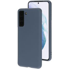 Mobiparts Coque Samsung Galaxy S21 Coque arrière en Silicone - Royal Grey