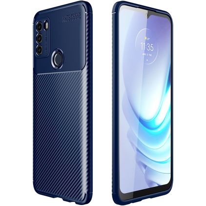 Mobigear Racing Motorola Moto G50 TPU souple Coque arrière - Bleu