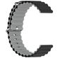 Mobigear Ocean Bracelet Silicone Smartwatch Fermeture boucle ardillon - Connexion universelle de 22 mm - Noir / Gris
