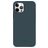 Valenta Snap Luxe Coque iPhone 12 Pro Max Coque arrière en Cuir Véritable - Bleu