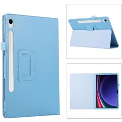 Mobigear Classic Coque Samsung Galaxy Tab S11 + Porte-crayon - Bleu