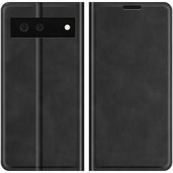 Mobigear Wallet Housse Google Pixel 6 Etui Porte-Monnaie - Noir