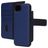 Mobiparts iPhone 16e Coque Cuir véritable Étui 2en1 avec coque amovible Portefeuille - Bleu