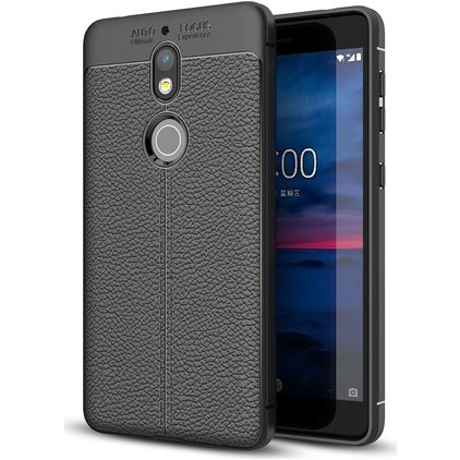 Mobigear Luxury Coque Nokia 7 Coque arrière en TPU Souple - Noir