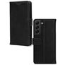 Mobilize Wallet Housse Samsung Galaxy S22 Etui en Cuir Véritable Porte-Monnaie - Noir