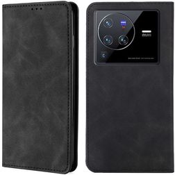 Mobigear Retro Slim Housse Vivo X80 Pro Etui Porte-Monnaie - Noir