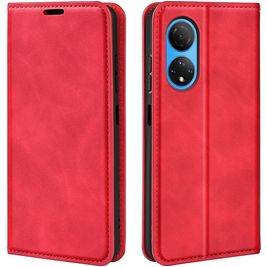 Mobigear Retro Slim Housse HONOR X7 Etui Porte-Monnaie - Rouge