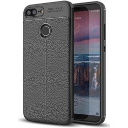 Mobigear Luxury Coque HONOR 10 Lite Coque arrière en TPU Souple - Noir