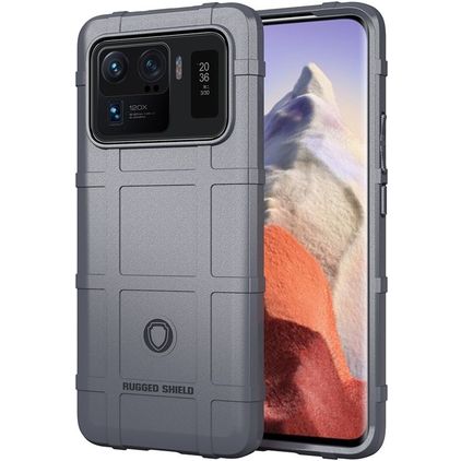 Mobigear Rugged Shield Coque Xiaomi Mi 11 Ultra Coque arrière en TPU Souple Anti-Chocs - Gris