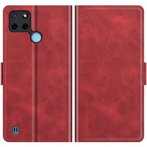 Mobigear Slim Magnet Housse Realme C21Y Etui Porte-Monnaie - Rouge