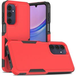 Mobigear Heavy Armor Coque Samsung Galaxy A16 Coque arrière Rigide Anti-Chocs - Rouge