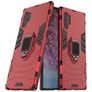 Mobigear Armor Ring Coque Samsung Galaxy Note 10 Plus Coque arrière Rigide Anti-Chocs avec Anneau-Support - Rouge