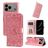 Mobigear Sunflower Housse iPhone 17 Pro Max Etui Porte-Monnaie - Rose