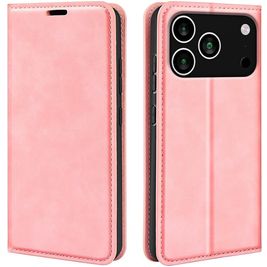 Mobigear Retro Slim Housse iPhone 17 Pro Max Etui Porte-Monnaie - Rose