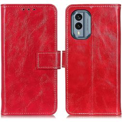 Mobigear Basic Nokia X30 Étui Portefeuille - Rouge